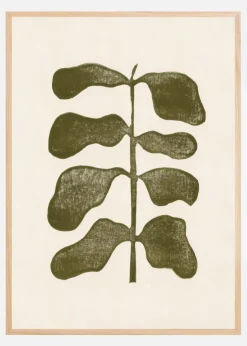 Linocut Plant Plakat (21x29.7 cm (A4))