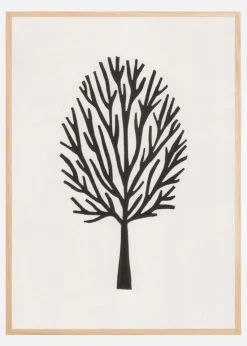 Linocut Tree #3 Plakat (21x29.7 cm (A4))
