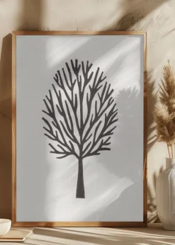 Linocut Tree #3 Plakat (21x29.7 cm (A4))