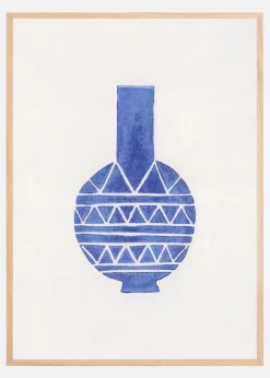 Linocut Vase #8 Plakat (21x29.7 cm (A4))