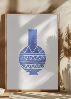 Linocut Vase #8 Plakat (21x29.7 cm (A4))