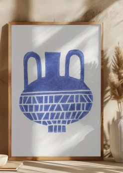 Linocut Vase #6 Plakat (21x29.7 cm (A4))