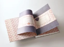 Little Babyalbum Boy Blå - 28x30,5 cm (50 Hvide sider / 25 blade)