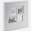Little Foot Album grå-hvid - 28x30,5 cm (60 Hvide sider / 30 blade)