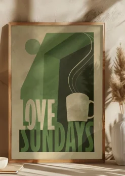 Love Sunday print Plakat (21x29.7 cm (A4))