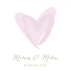 Love Weddingposter Pink (21x29,7 cm (A4))