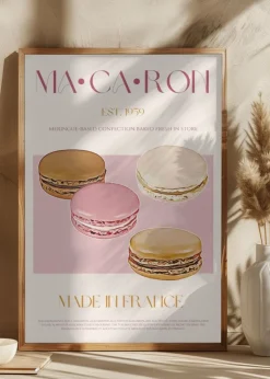 Macaron Print Plakat (21x29.7 cm (A4))
