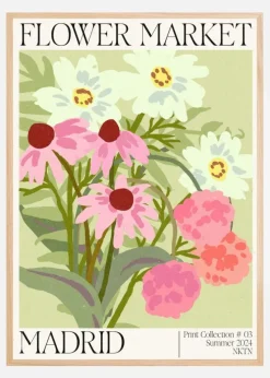 Madrid Flower Market Plakat (21x29.7 cm (A4))