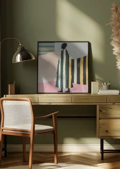 Man In Stripes Plakat (30x30 cm)