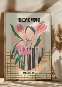 Mercado verde Barcelona Plakat (21x29.7 cm (A4))
