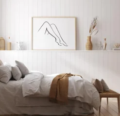 Minimalistic Female Lines Plakat (21x29.7 cm (A4))