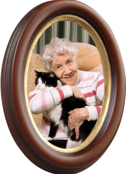 Molly ramme Oval Brun 30x40 cm