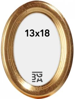 Molly ramme Oval Guld 13x18 cm
