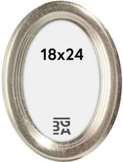 Molly ramme Oval Sølv 18x24 cm