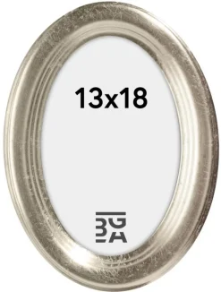 Molly ramme Oval Sølv 13x18 cm