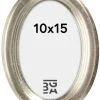 Molly ramme Oval Sølv 10x15 cm