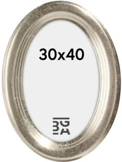 Molly ramme Oval Sølv 30x40 cm
