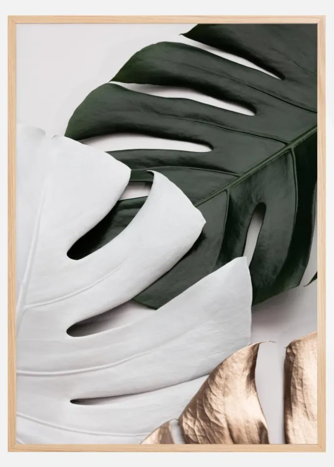 Monstera Colors Plakat (21x29.7 cm (A4))