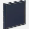 Monza Album Classic Blå - 34x33 cm (60 Hvide sider / 30 blade)
