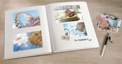 Monza Album selvhæftende rød - 25x30 cm (30 sider)