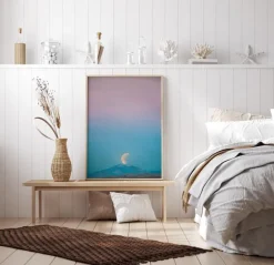 Moon In The Mountains Plakat (21x29.7 cm (A4))