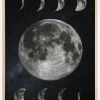 Moon Phases Plakat (21x29.7 cm (A4))