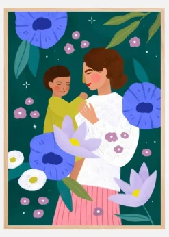 Mother and Child Plakat (21x29.7 cm (A4))