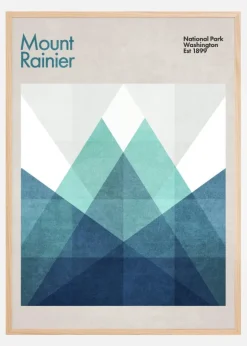 Mount Rainier Plakat (21x29.7 cm (A4))