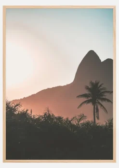 Mountain Sunset Plakat (21x29.7 cm (A4))