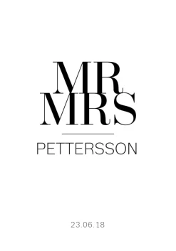 Mr & Mrs (21x29,7 cm (A4))
