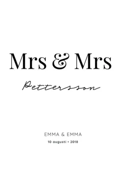 Mrs Mrs - White (21x29,7 cm (A4))