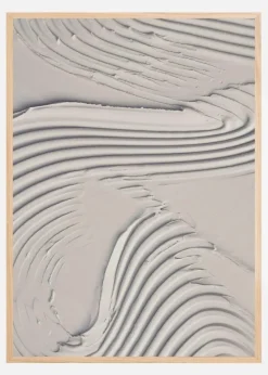 Mud Texture 14 Beige Plakat (21x29.7 cm (A4))