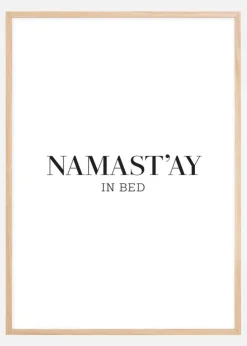 Namast'ay in bed Plakat (21x29.7 cm (A4))