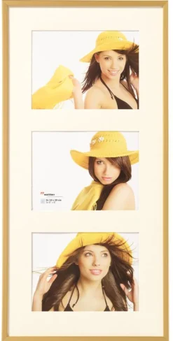New Lifestyle Collageramme Guld - 3 Billeder (15x20 cm)