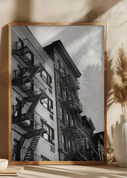 New York City Fire Escapes 05 Plakat (21x29.7 cm (A4))