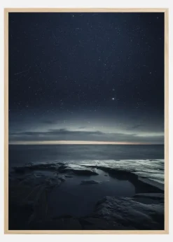 Night at the sea Plakat (21x29.7 cm (A4))