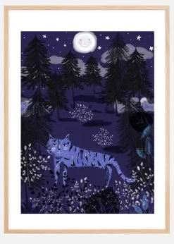 Night Tigers Plakat (21x29.7 cm (A4))