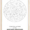 Northern hemisphere Plakat (21x29.7 cm (A4))