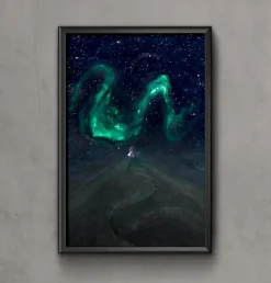 Northern Lights Plakat (21x29.7 cm (A4))