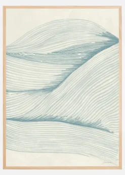 Ocean in lines 02 Plakat (21x29.7 cm (A4))