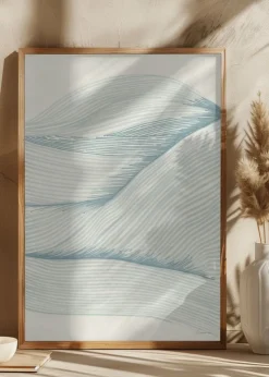 Ocean in lines 02 Plakat (21x29.7 cm (A4))