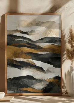 Ochre And Beige Mountains Plakat (21x29.7 cm (A4))