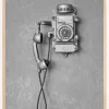 Old Phone Plakat (21x29.7 cm (A4))