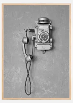 Old Phone Plakat (21x29.7 cm (A4))