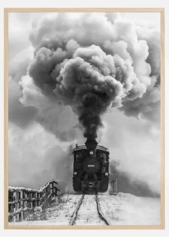 Old train Plakat (21x29.7 cm (A4))