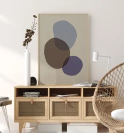 Organic Shapes Plakat (21x29.7 cm (A4))