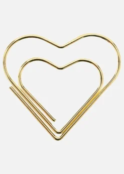 PAC Metal Paperclip Heart Guld