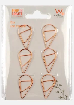 PAC Metal Paperclip Ice Cream Cone Koppar