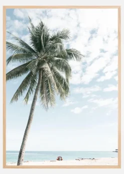 Palm tree at the beach 2 Plakat (21x29.7 cm (A4))