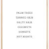 Palm trees - Tanned skin - Salty Hair Plakat (21x29.7 cm (A4))